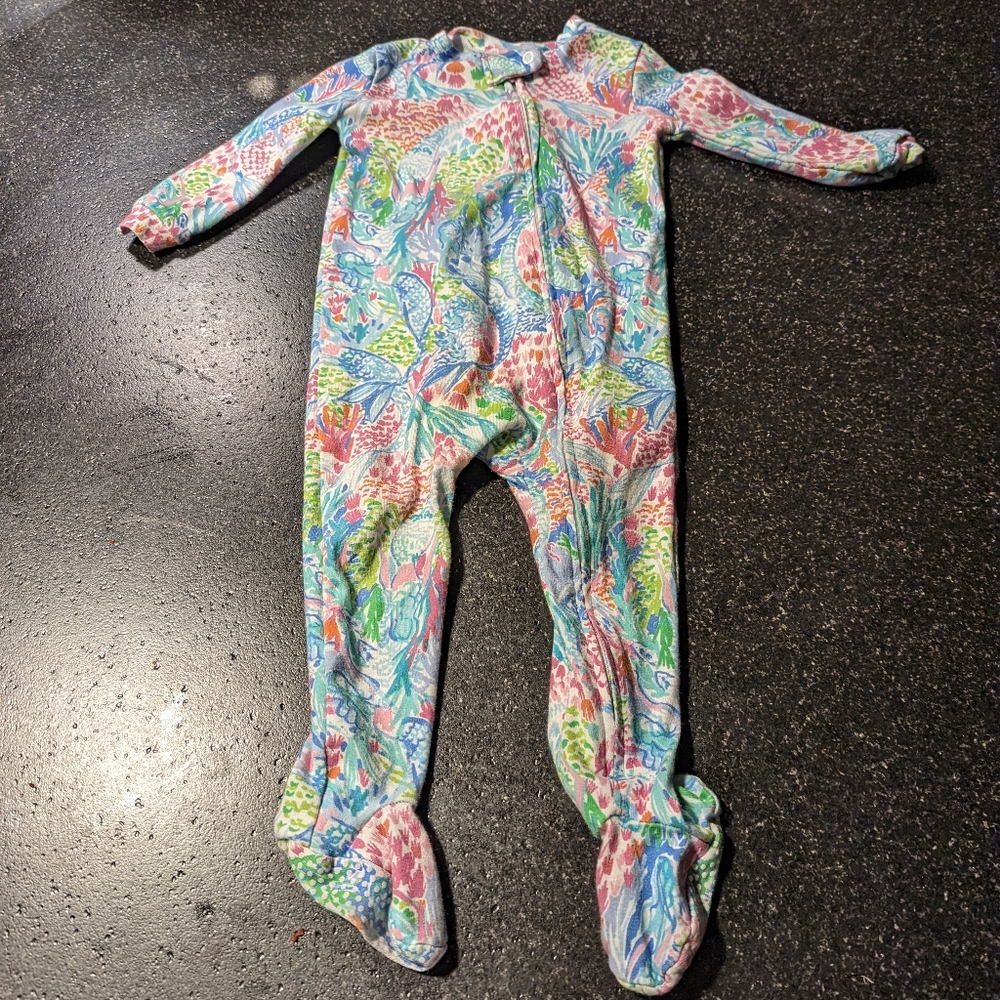 12-18 month Lilly Pulitzer footed pajamas